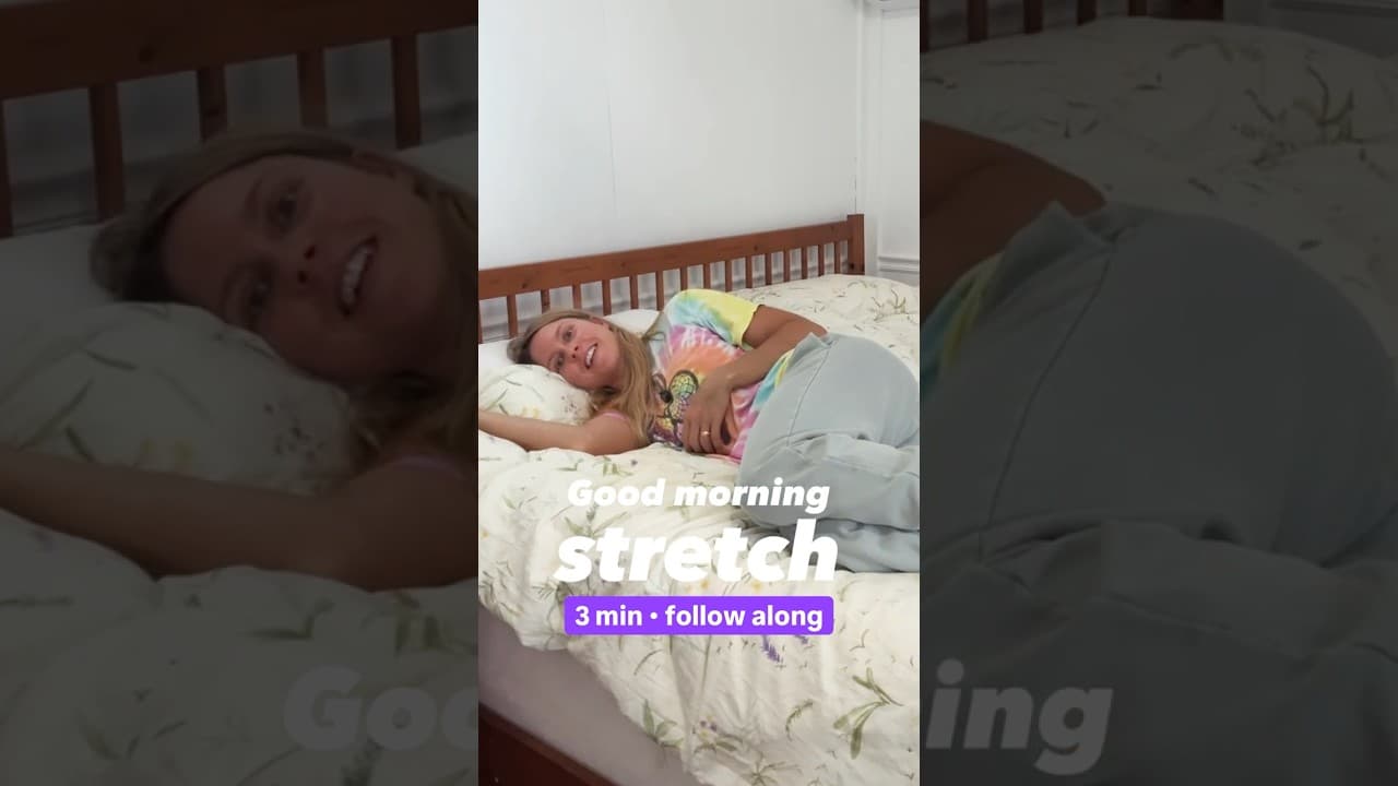 Don't get out of bed yet! 3 min stretch in bed