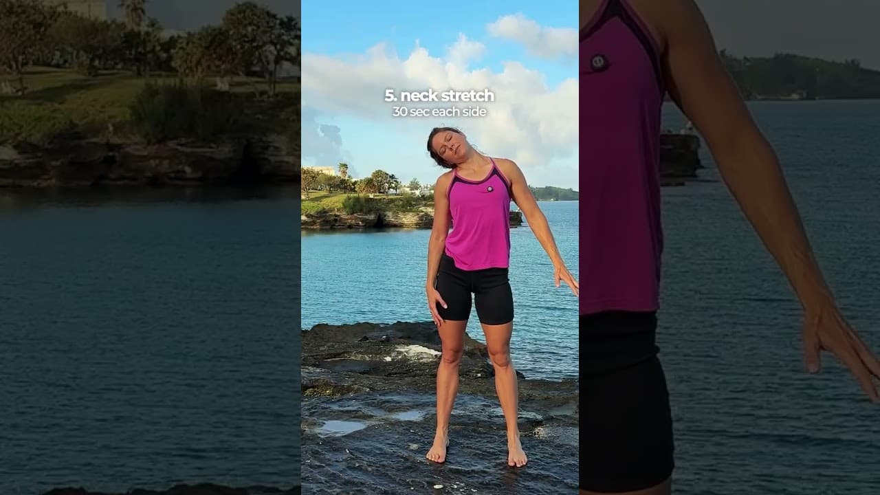 sit all day? 7 stretches for better posture 😊