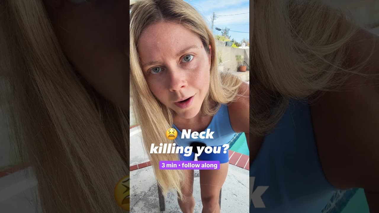 3 min relief for your stiff neck (do this at your desk)